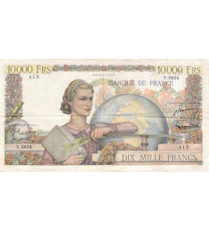 FRANCE, GÉNIE FRANCAIS - 10 000 FRANCS 05/02/1953 - TTB 2