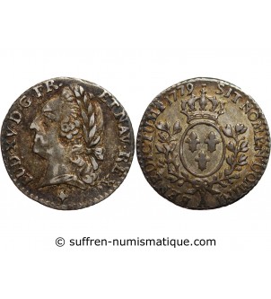 LOUIS XVI - 1/20 ECU A LA VIEILLE TETE LOUIS XV 1779 A PARIS