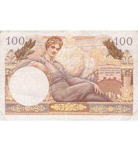 TRÉSOR FRANÇAIS, TERRITOIRES OCCUPÉS - 100 FRANCS 1947 - SÉRIE G.2 - TTB
