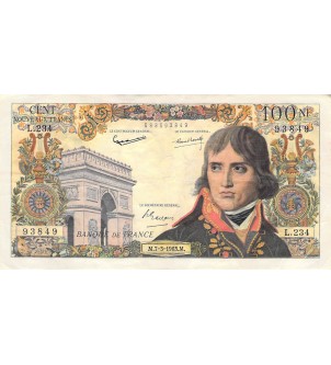 FRANCE, BONAPARTE - 100 NF 07/03/1963 - SÉRIE L.234 - TTB 2