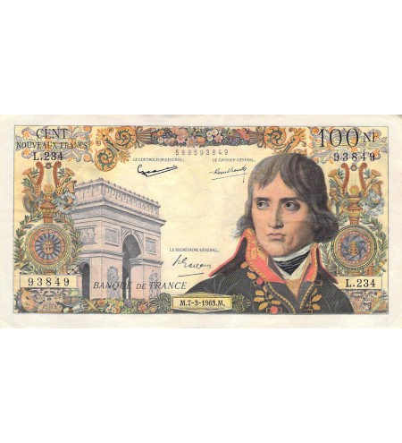 FRANCE, BONAPARTE - 100 NF 07/03/1963 - SÉRIE L.234 - TTB