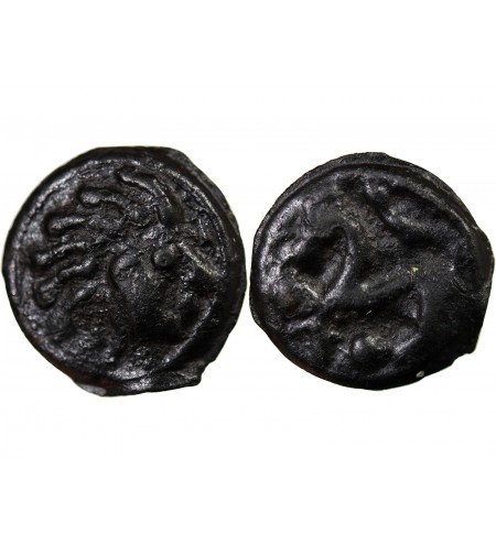 SÉNONS - POTIN A LA TÊTE D'INDIEN