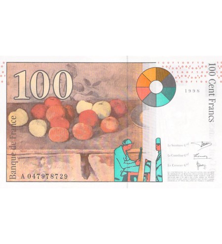 FRANCE, CEZANNE - 100 FRANCS 1998 - P.NEUF