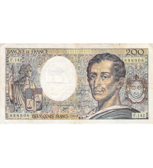 FRANCE, MONTESQUIEU - 200 FRANCS 1992 - SÉRIES VARIÉES - TB+ 2
