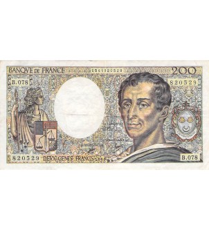 FRANCE, MONTESQUIEU - 200 FRANCS 1990 - SÉRIES VARIÉES - TB+