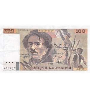 FRANCE, DELACROIX - 100 FRANCS 1995 - SÉRIES VARIÉES - TTB+