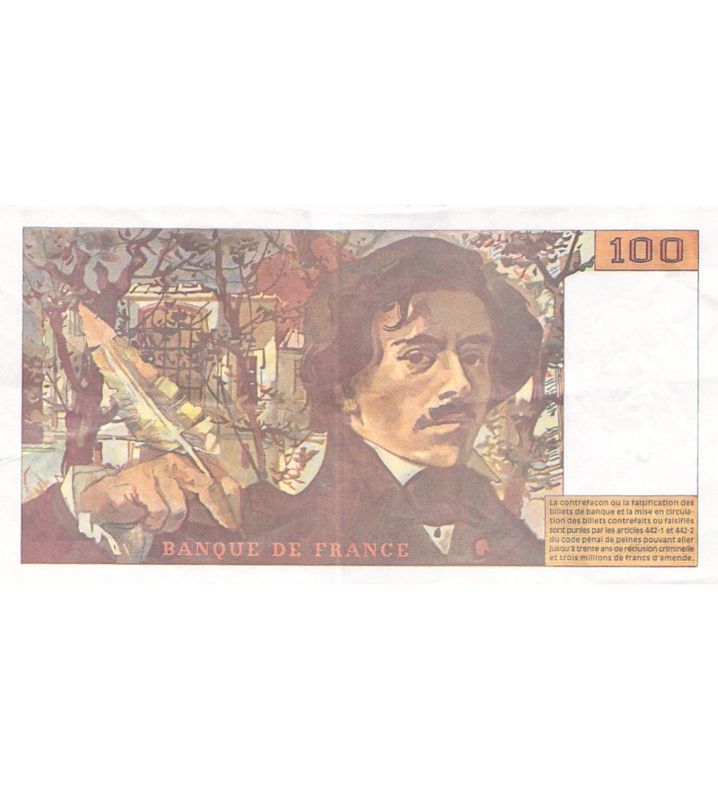 FRANCE, DELACROIX - 100 FRANCS 1994 - SÉRIES VARIÉES - TTB+