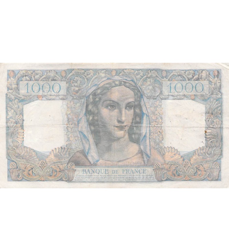 FRANCE, MINERVE ET HERCULE - 1000 FRANCS 26/08/1948 - SERIE R.473 - PTTB