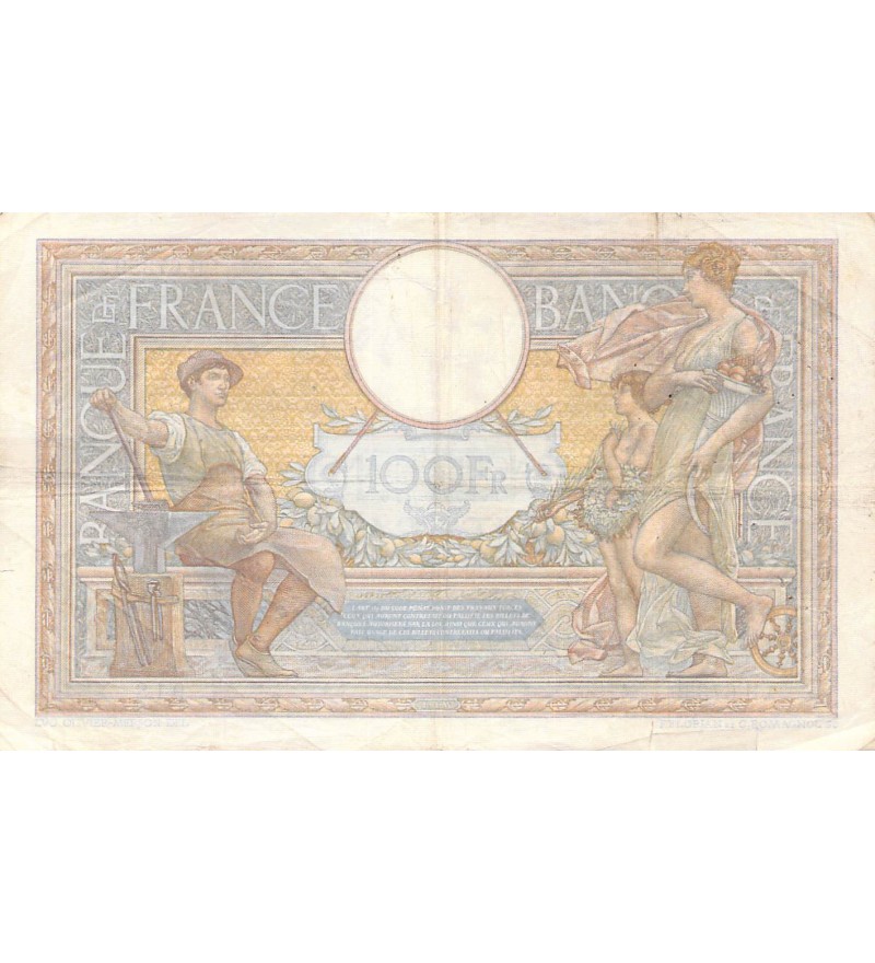FRANCE, LUC-OLIVIER MERSON - 100 FRANCS 06/07/1939 - TB+
