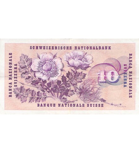 SUISSE, GOTTFRIED KELLER - 10 FRANCS 26/10/1961