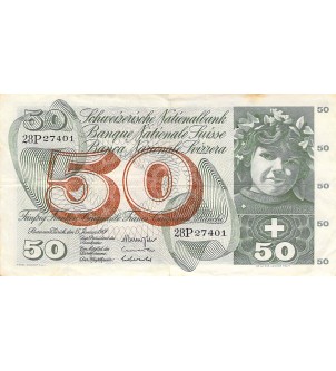 SUISSE - 50 FRANCS 15/01/1969 - TB+ 2