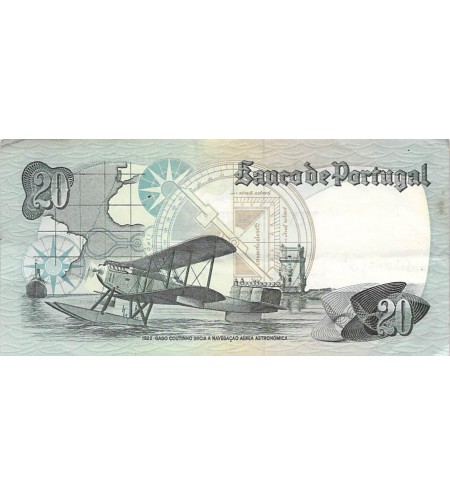 PORTUGAL, GAGO COUTINHO - 20 ESCUDOS 04/10/1978 - TTB