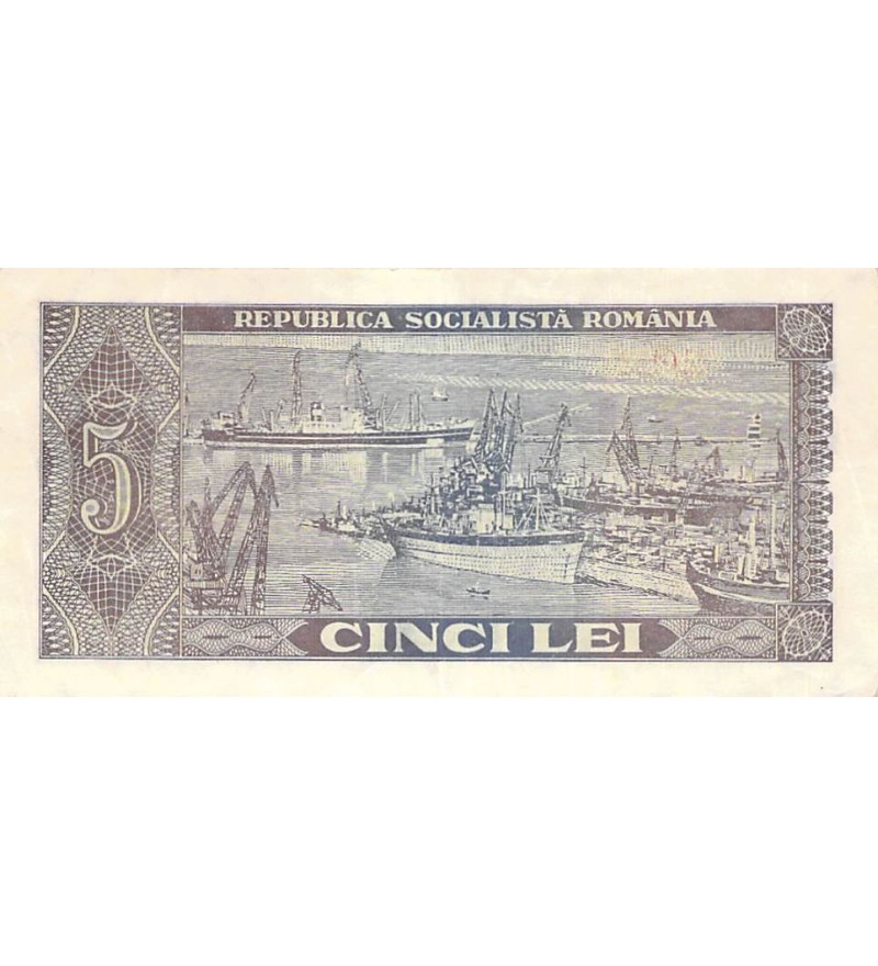 ROUMANIE - 5 LEI 1966 - TTB