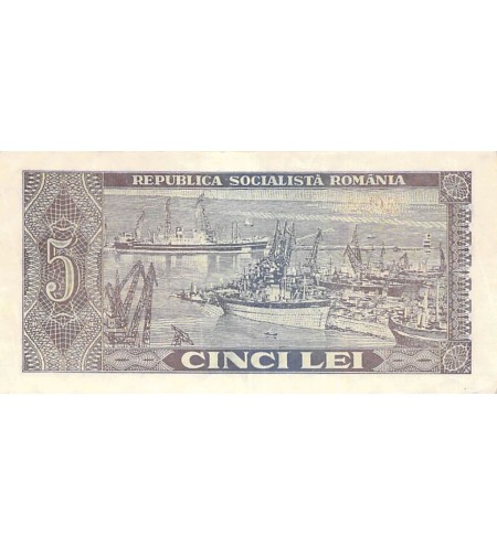 ROUMANIE - 5 LEI 1966 - TTB