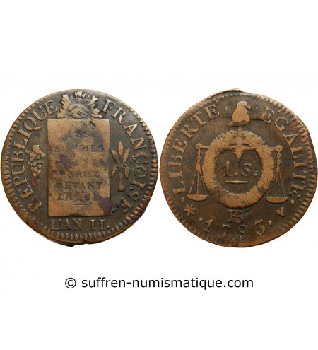 REVOLUTION FRANCAISE, CONVENTION - SOL AUX BALANCES 1793 BB STRASBOURG