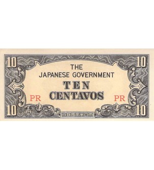 PHILIPPINES, OCCUPATION JAPONAISE - 10 CENTAVOS 1942 2