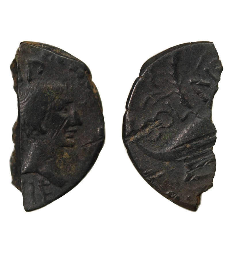 NEMAUSUS, NIMES, AUGUSTE ET AGRIPPA - 1/2 DUPONDIUS - 29 / 15 AV JC