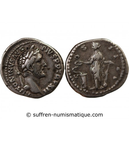 ANTONIN LE PIEUX - DENIER ARGENT 148 ROME