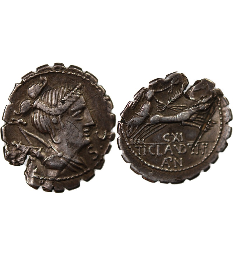 CLAUDIA - DENIER ARGENT 79 AV JC ROME