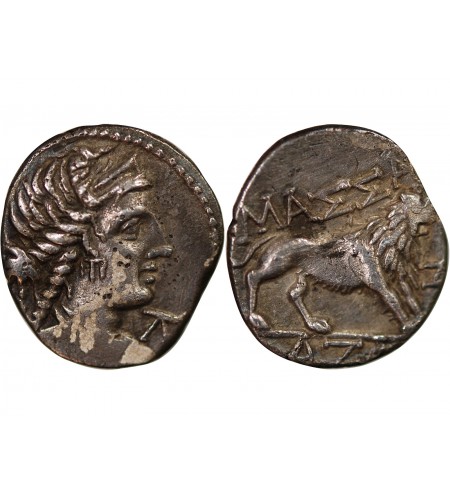 MARSEILLE, MASSALIA - DRACHME LÉGÈRE FOURRÉE - c.124 / 49 AV JC