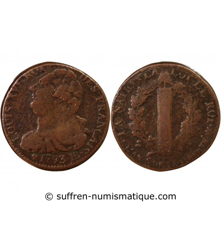 LOUIS XVI, CONSTITUTION - 2 SOLS AU FAISCEAU 1793 BB STRASBOURG