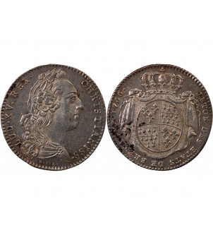 ETATS DE BRETAGNE, LOUIS XV – JETON ARGENT 1766 RENNES Daniel 116 2