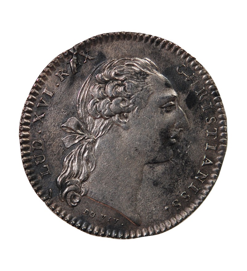 ETATS DE BRETAGNE, LOUIS XVI – JETON ARGENT 1776 RENNES Daniel 125