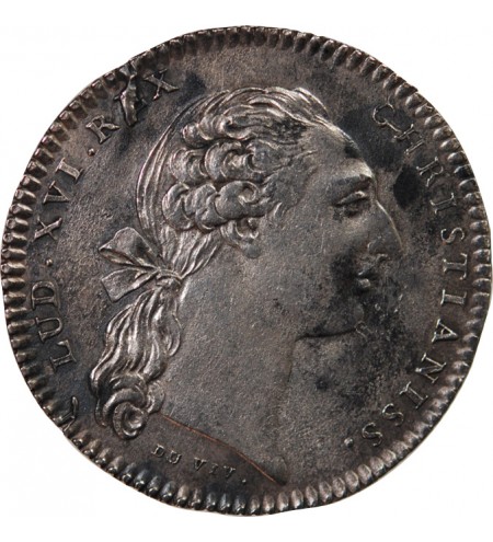 ETATS DE BRETAGNE, LOUIS XVI – JETON ARGENT 1776 RENNES Daniel 125