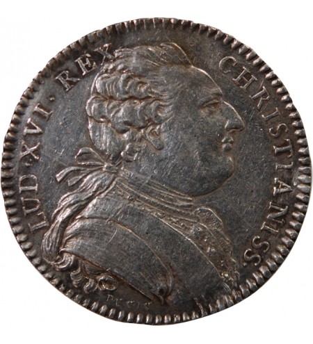 ETATS DE BRETAGNE, LOUIS XVI – JETON ARGENT 1782 RENNES Daniel 129