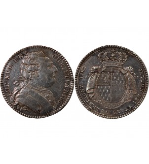 ETATS DE BRETAGNE, LOUIS XVI – JETON ARGENT 1782 RENNES Daniel 129 2