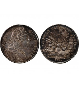 ORDINAIRE DES GUERRES, LOUIS XV - JETON ARGENT 1751 2