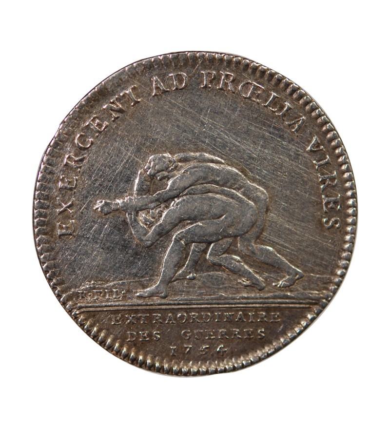 EXTRAORDINAIRE DES GUERRES, LOUIS XV - JETON ARGENT 1754
