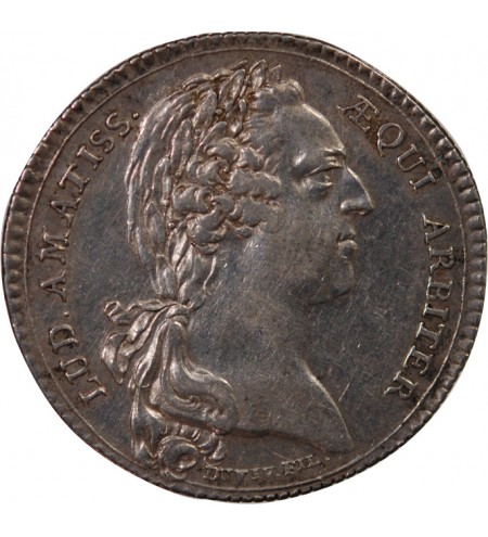 JUGES-CONSULS DE DIEPPE, LOUIS XV - JETON ARGENT 1758