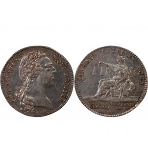 JUGES-CONSULS DE DIEPPE, LOUIS XV - JETON ARGENT 1758 2