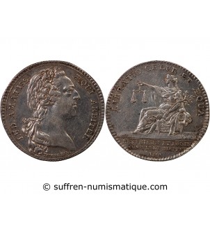 JUGES-CONSULS DE DIEPPE, LOUIS XV - JETON ARGENT 1758