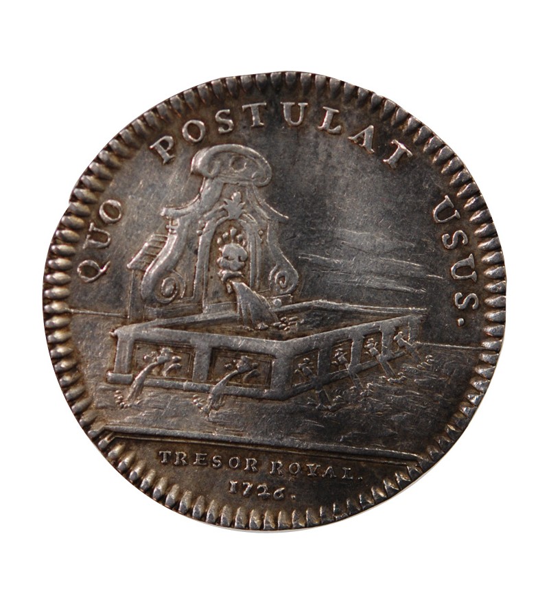 TRESOR ROYAL, LOUIS XV - JETON ARGENT 1726