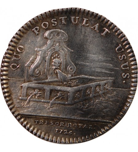 TRESOR ROYAL, LOUIS XV - JETON ARGENT 1726