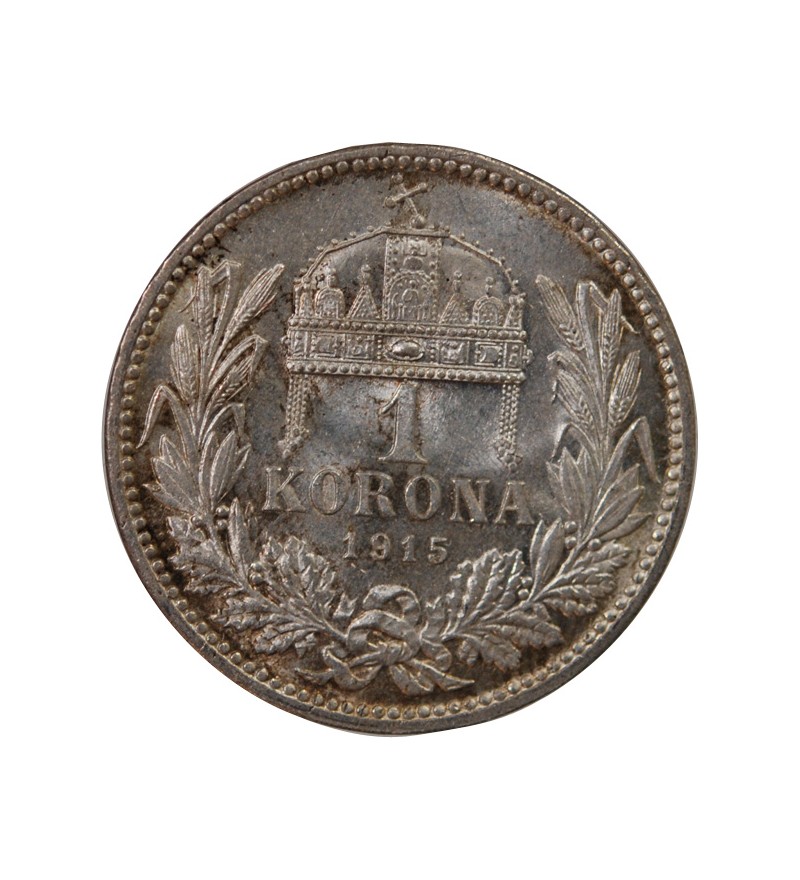 HONGRIE, FRANÇOIS-JOSEPH Ier - KORONA ARGENT 1915 KB