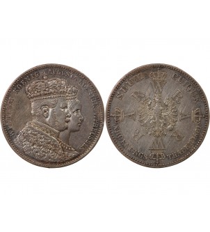 ALLEMAGNE, PRUSSE, WILHELM Ier - THALER ARGENT 1861 A BERLIN 2