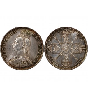 GRANDE-BRETAGNE, VICTORIA - FLORIN ARGENT 1887 2