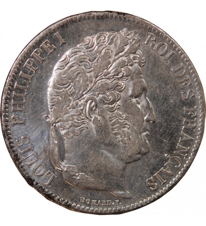 LOUIS PHILIPPE﻿ - 5 FRANCS ARGENT 1832 T NANTES "Type Domard, Tr relief"