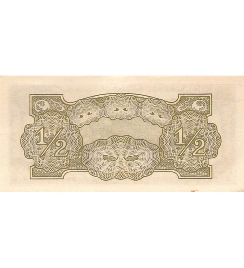 BIRMANIE, OCCUPATION JAPONAISE - 1/2 RUPEE 1942