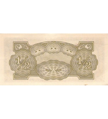 BIRMANIE, OCCUPATION JAPONAISE - 1/2 RUPEE 1942