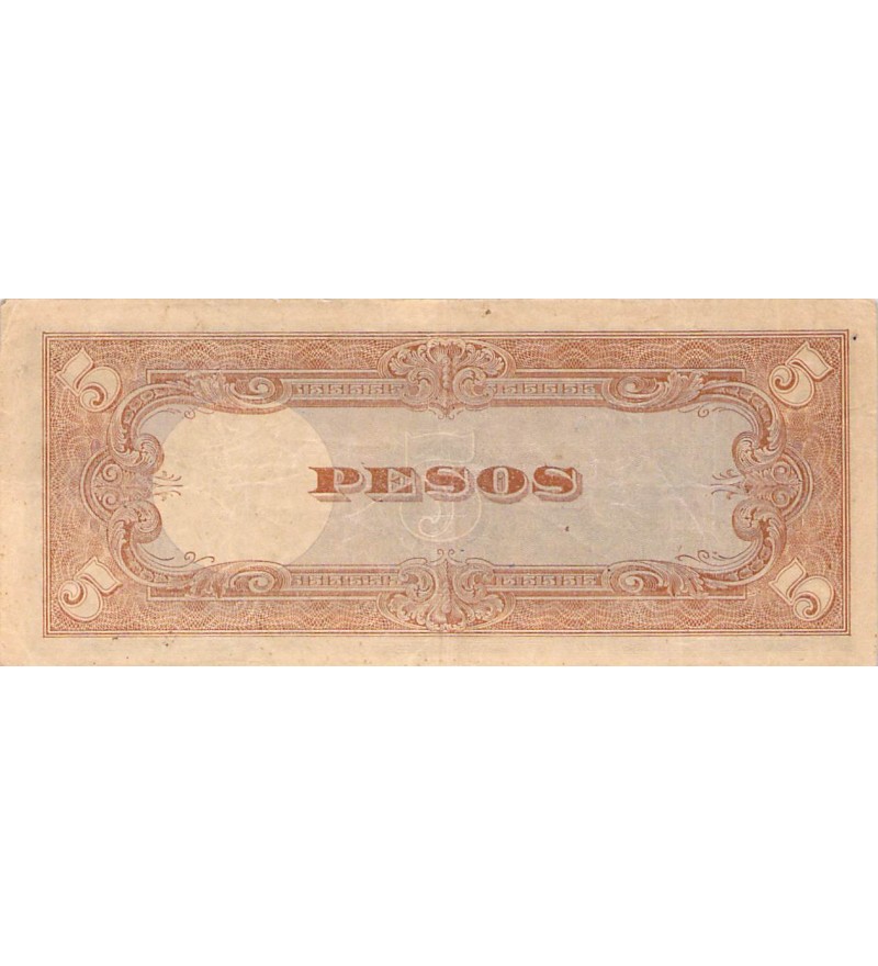 PHILIPPINES, OCCUPATION JAPONAISE - 5 PESOS 1943