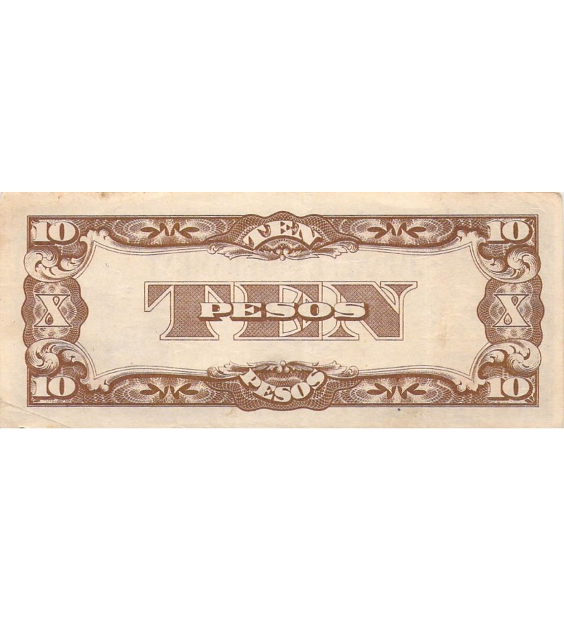 PHILIPPINES, OCCUPATION JAPONAISE - 10 PESOS 1942