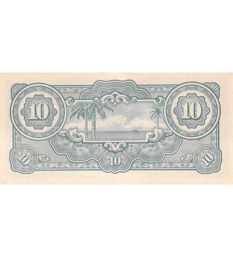 MALAISIE  OCCIDENTALE, OCCUPATION JAPONAISE - 10 DOLLARS 1942 / 1944