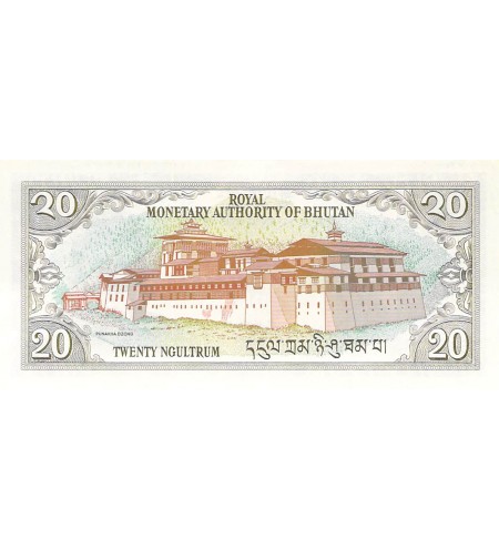 BHOUTAN, J. DORJI WANGCHUCK - 20 NGULTRUM 2000