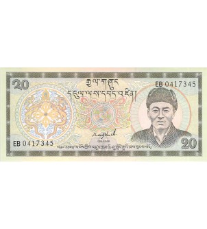 BHOUTAN, J. DORJI WANGCHUCK - 20 NGULTRUM 2000 2