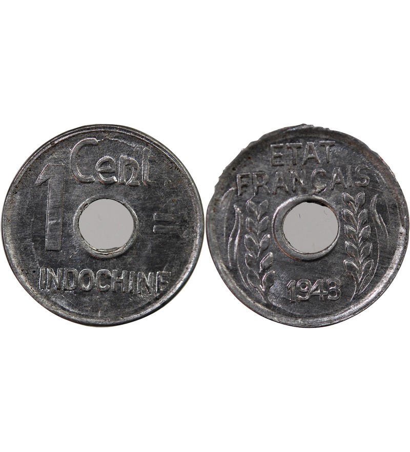 INDOCHINE FRANCAISE - 1 CENTIME 1943