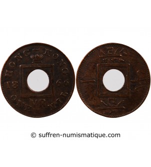 HONG KONG, VICTORIA - 1 MIL 1866